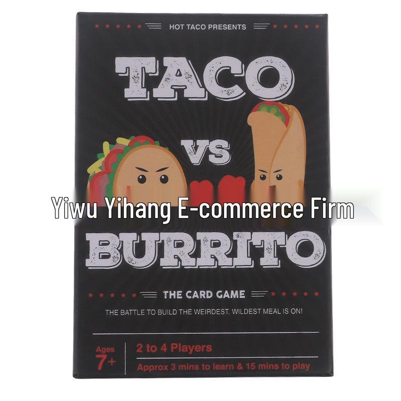 English Edition Taco vs. Burrito Card & Party Game