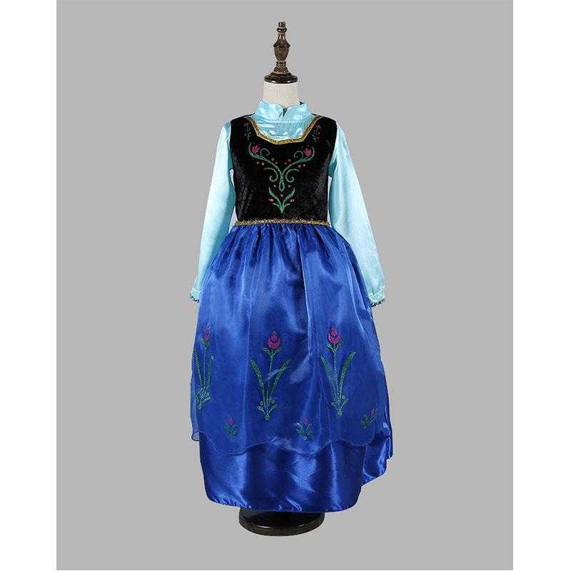Belle Princess Cinderella Dress Girls Kids Party Cosplay Fancy Costume Dress 