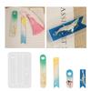 4 Styles Silicone Bookmark Mold, Reusable Mould for Epoxy Resin Casting and Handmade Bookmark Craft Projects