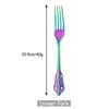 Western Mirror Dinner Fork Stainless Steel Dinnerware Cake Fork Cutlery Fruit Salad Fork Dessert Fork Set Flatware