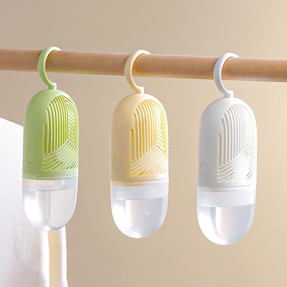 Clothing Dehumidifier Box Reusable Hanging Dehumidifier Packs Moisture-proof with Water Collector&Hook for Home Bedroom Kitchen