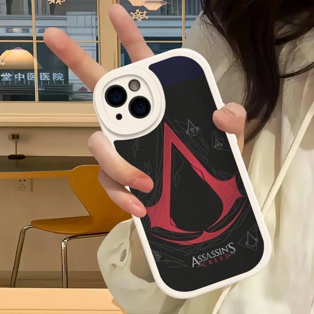 A-Assassin S -Creed Gaming Phone Case For IPhone 16 15 14 13 12 11 Pro Max Plus Leather Cover