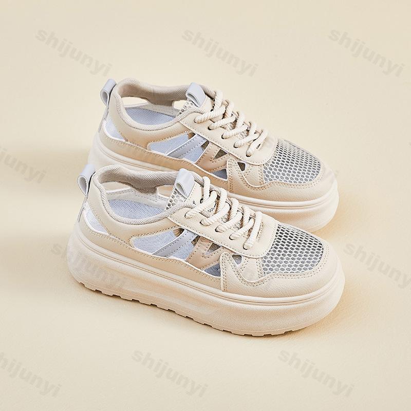 Fashion Women's Sports Sandals Summer Autumn Comfortable Platform Outdoor Casual Shoes Fashion Mesh Breathable Lace Up Female Zapatillas
