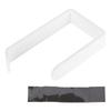 Tissue Holder Punch Free Wall Mounted Acrylic Roll Paper Hanger for Bathroom KitchenWhite