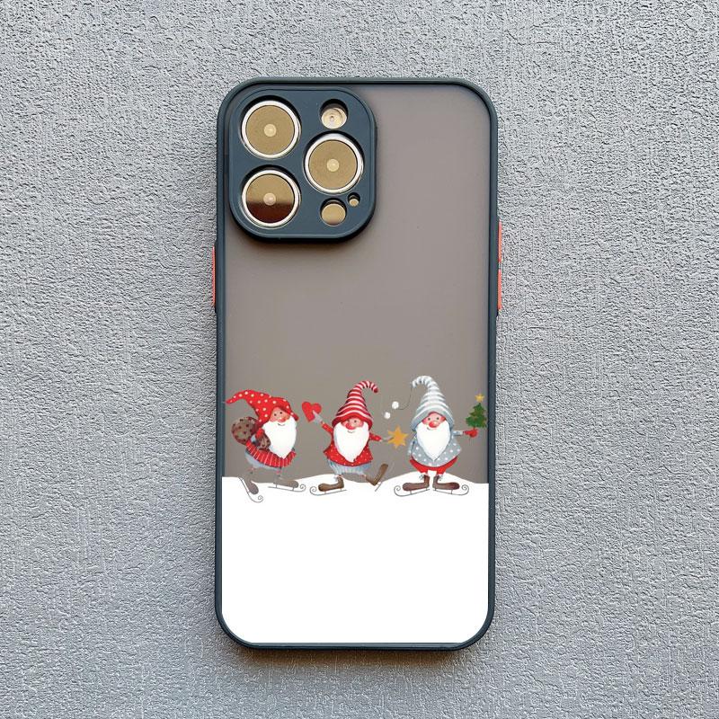 New Year Christmas Santa Claus Phone Case for IPhone 14 13 12 11 Pro Max Mini 15 Pro Max XS XR X 15 14 8 7 Plus Cute Back Covers