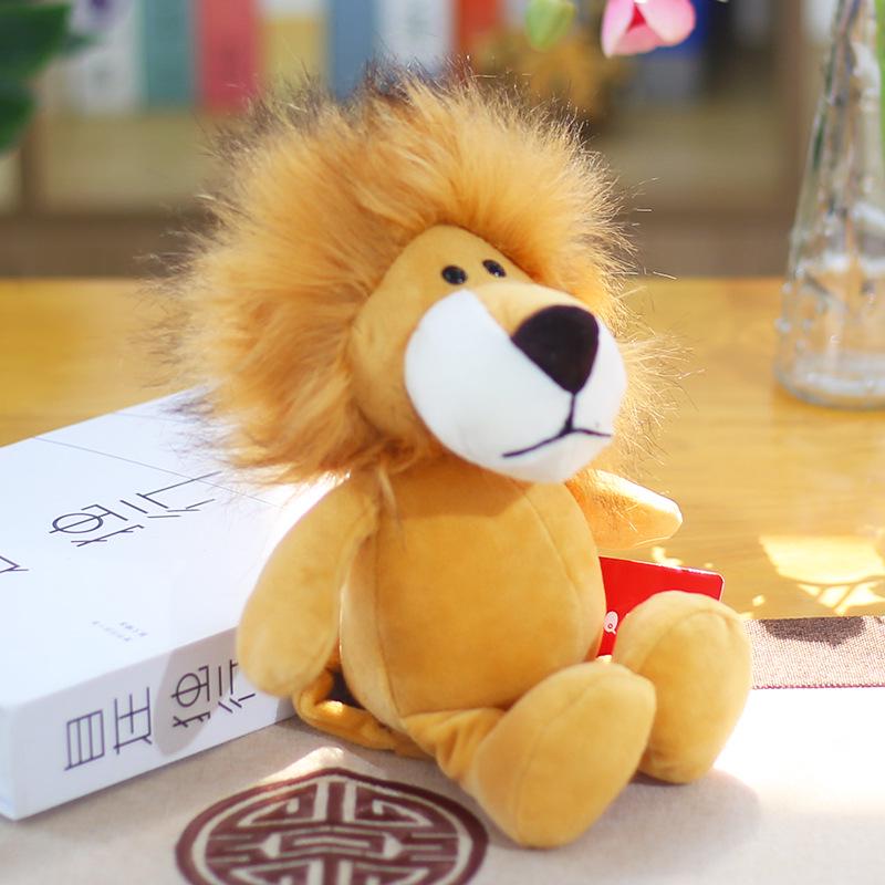 Forest Animal Plush Toys: Elephant, Monkey, Tiger, Lion, Giraffe Figurines - Children's Gift Collection