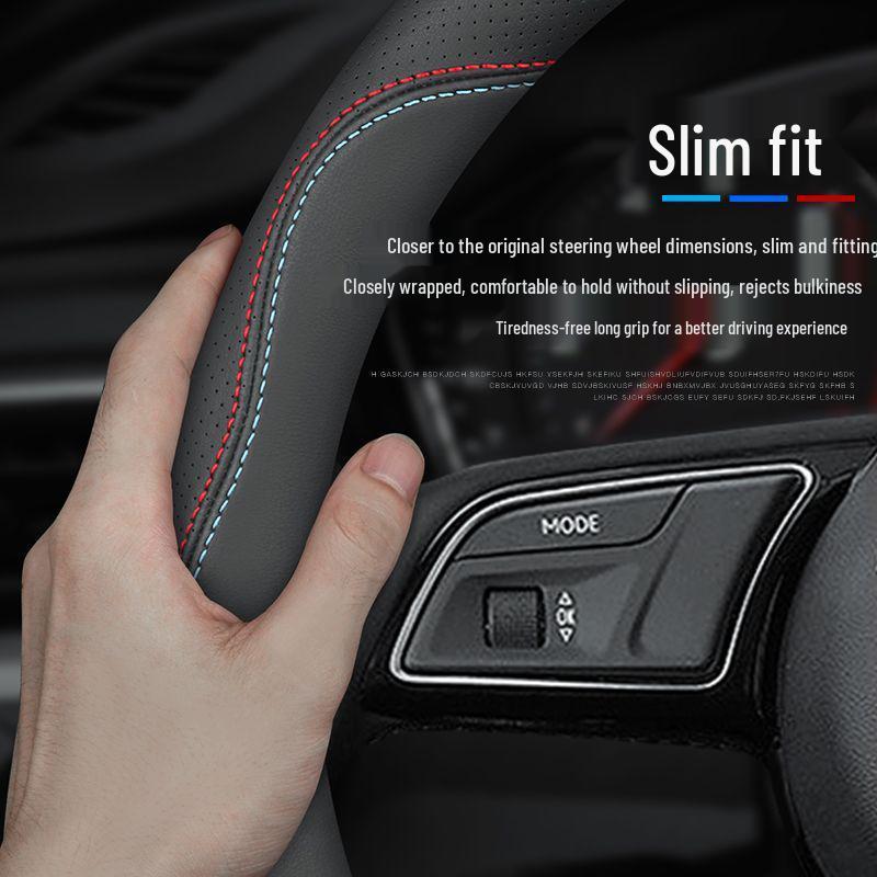 Coprivolante in Vera Pelle D-Shape Ultra-sottile Traspirante Antiscivolo