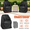 Outdoor Garden Waterproof Chair Cover Patio Chair Protection Cover Rain Dustproof Sun-proof Stacked Furniture Protector Cover