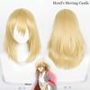 Gold-colored Howl Cosplay Wig With Realistic Scalp Top