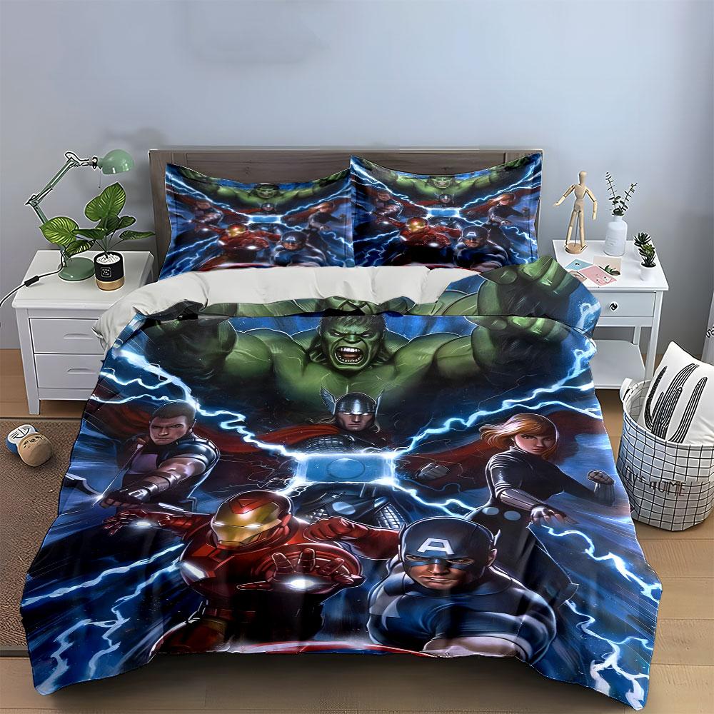 Superheroes and Lightning Bolts. Bedding Sets Duvet Cover Sets Duvet Covers Pillowcases(1 * Duvet Cover 2 * Pillowcases Without Duvet Insert)