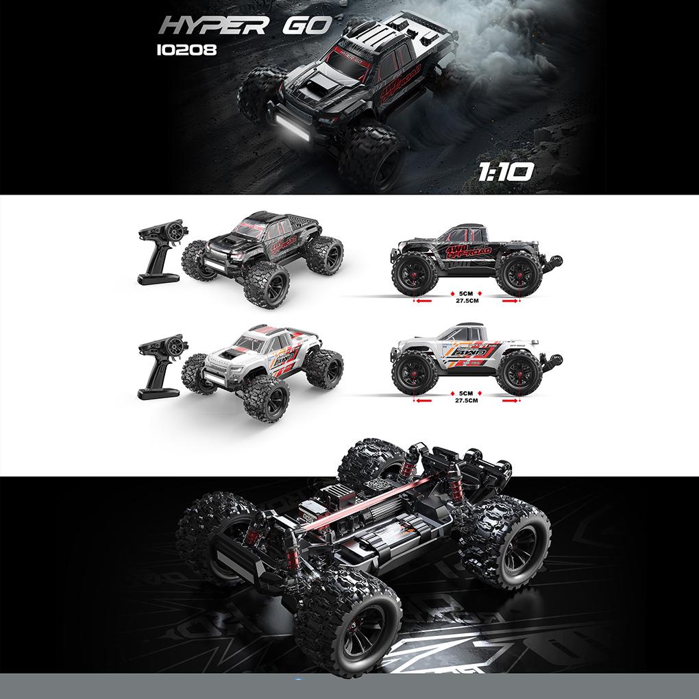 1/10 MJX Hyper Go 10208 V2 Remote Control Car High Speed Brushless Rc 4x4 Off Road Rc Drift Car Toy Car Upgrade Par