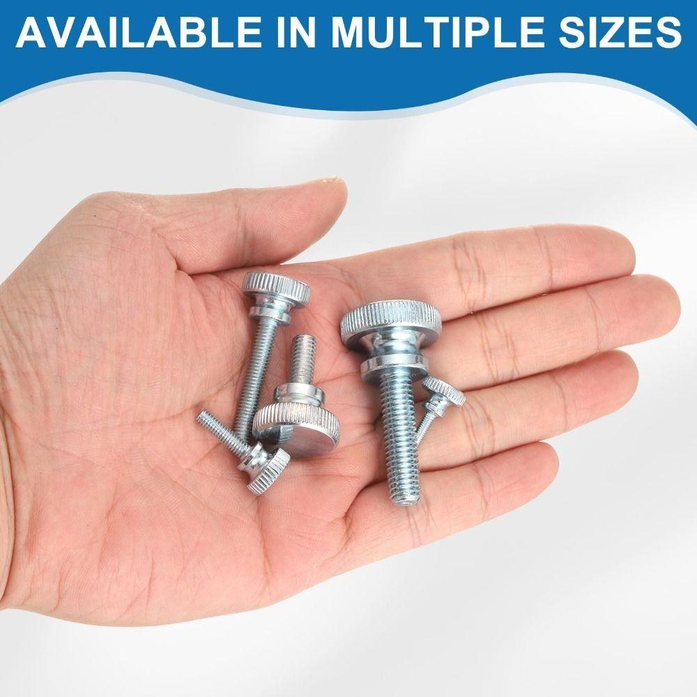45pcs Large Head Thumb Screws Durable Round Head Screws GB834 Knurled Screws  Construction
