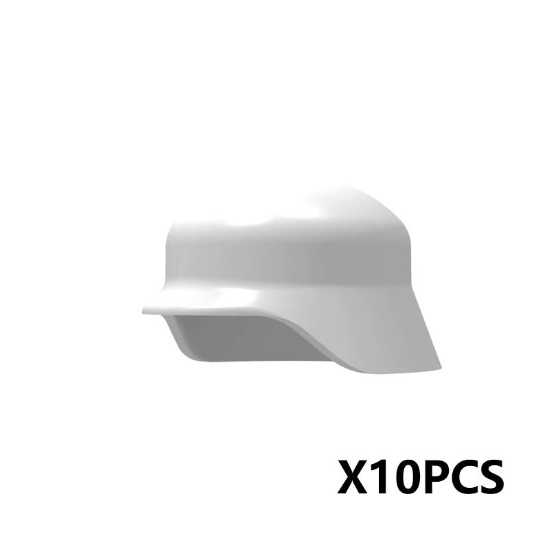 Military Building Blocks Accessories Soldier Figures Soviet Helmets Guard Hat Navy Pirate Firefighter Army Hats Mini Bricks Toys