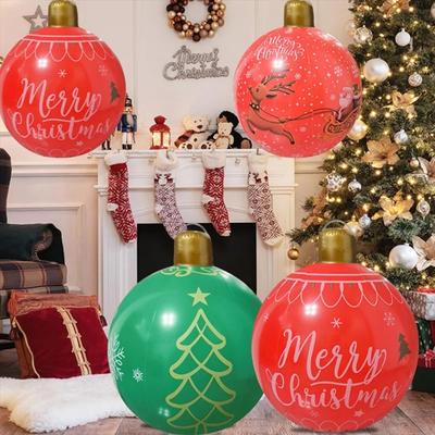 PVC Inflatable Ball Large Balls Christmas Tree Decoration Gift Christmas Balloon  Christmas