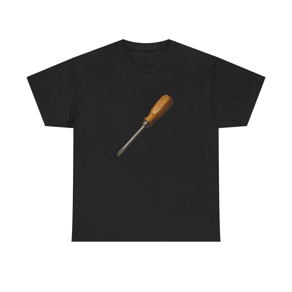 Unisex Adult T Shirt Vintage Screwdriver Workshop Art 4XL