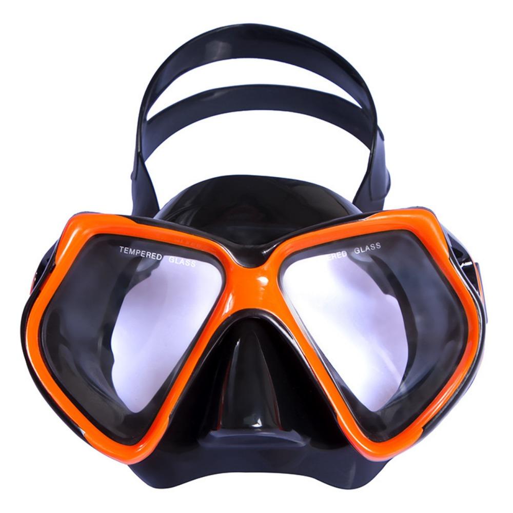 diving goggles pvc mask, tempered glass lenses