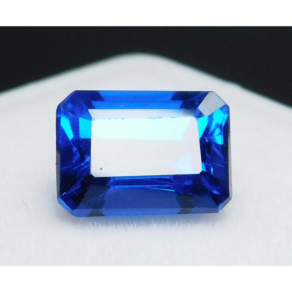 Natural Ring Size Sapphire Blue Emerald Shape 2 Ct Certified Loose Gemstones A-1971