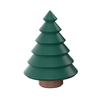 Yousheng Christmas Tree Ornament, One-Piece Molding Piggy Bank with Hidden Money Storage Function, Decorative Holiday Desktop Decoration
