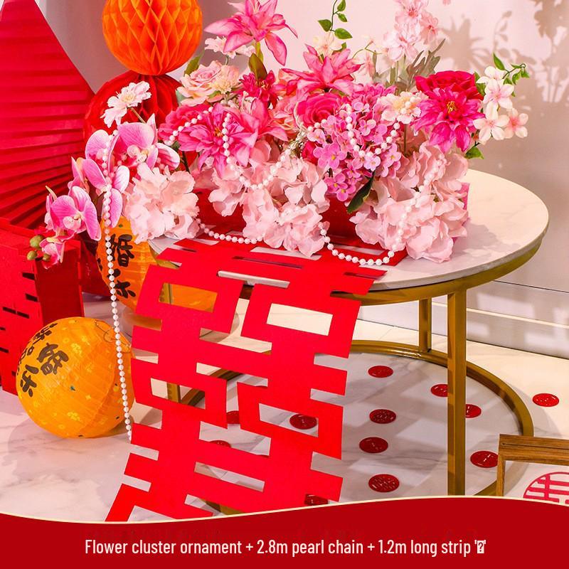 Wedding Floral Decorations: Bedside, Dining, and Desktop Arrangements for Festive Occasions and Engagements.