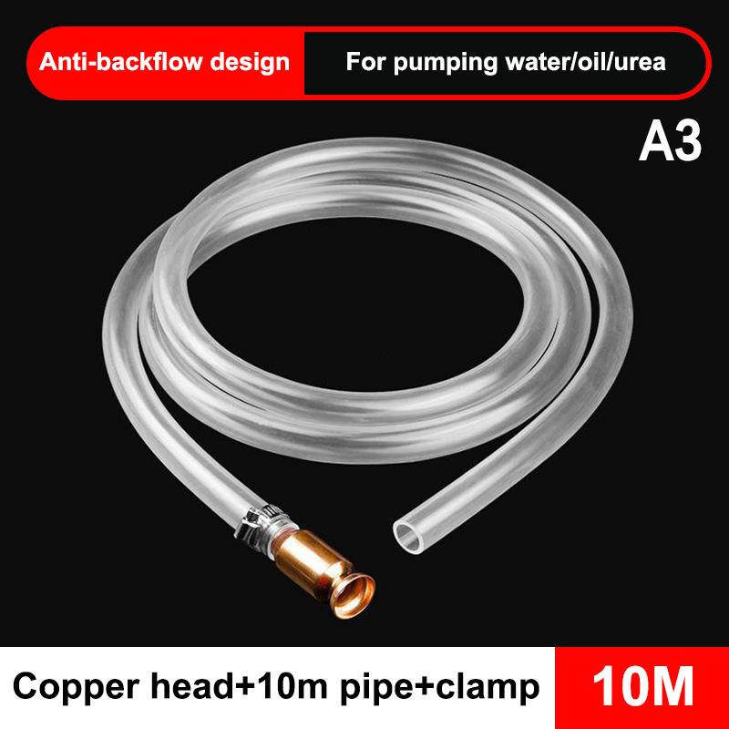 Self Tools Gasoline Fuel Siphon Hose Pump Manual Suction Pipe 2M for Car Motorbike Boat Emergency