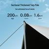 Jingdong Square Black Vinyl Camping Canopy