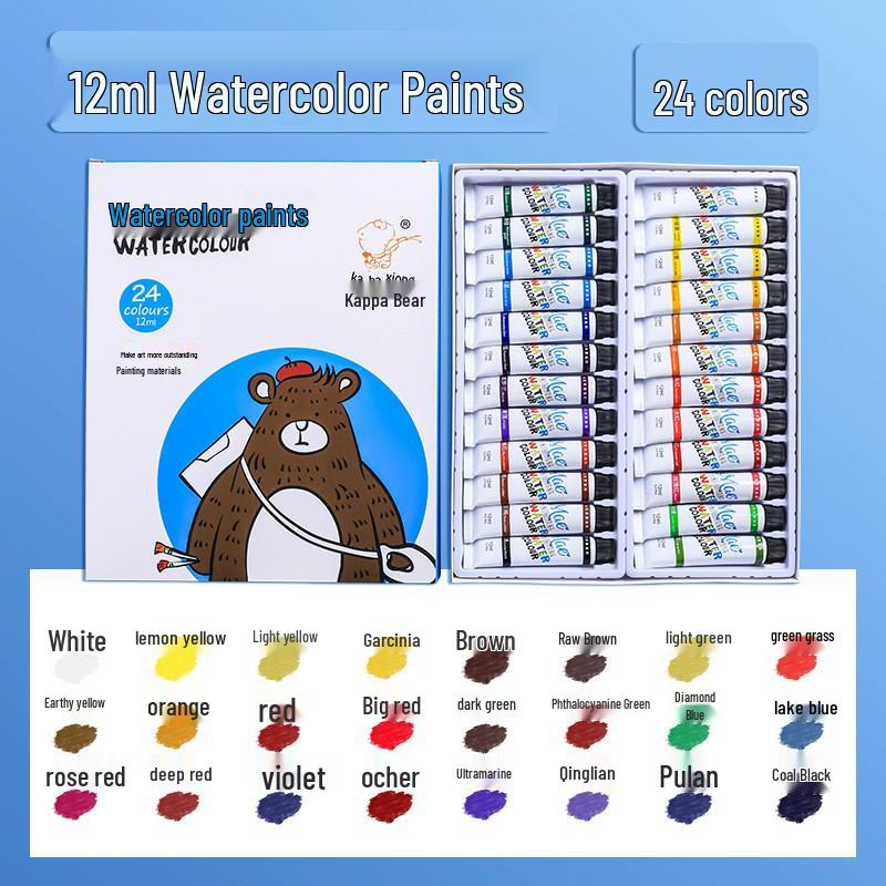 Portable Acrylic Watercolor Paint Set for Travel Sketching & Drawing