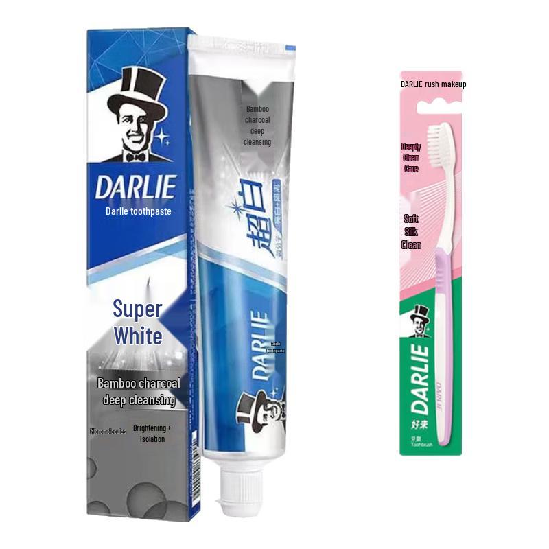 Darlie Deep Clean Whitening Charcoal Toothpaste with Toothbrush