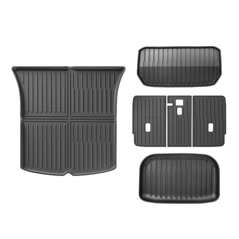Trunk and Floor Mats for Tesla Model 3/Y Refresh - TPE Front, Rear, and Tail Box Accessories
