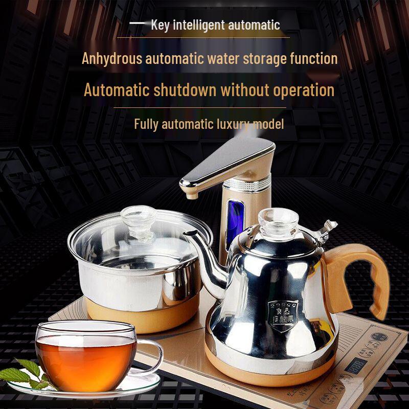 Electric Kettle Tea Set with Induction Cooker and Automatic Shut-Off