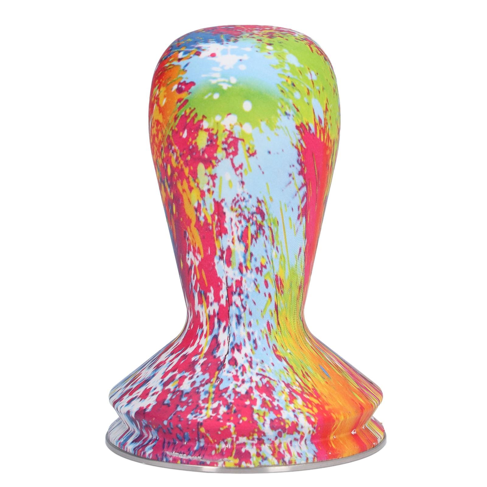 

58mm Coffee Tamper Stainless Steel Color Painting Coffee Powder Press Hammer for Home Office L