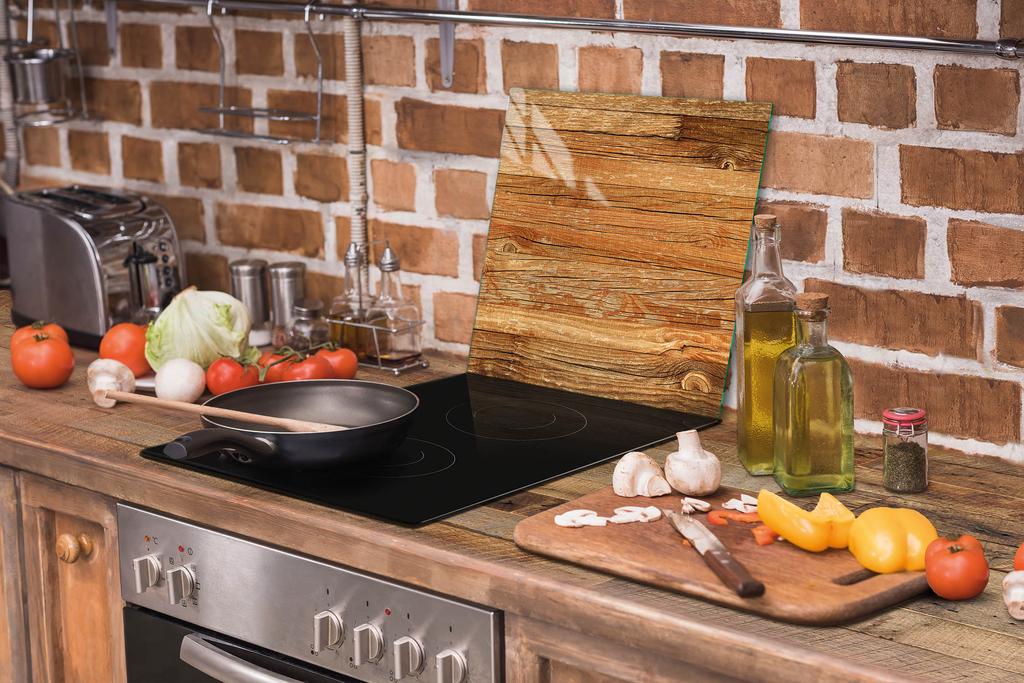 SZKLANA DESKA DO KROJENIA 52x40 DREWNO