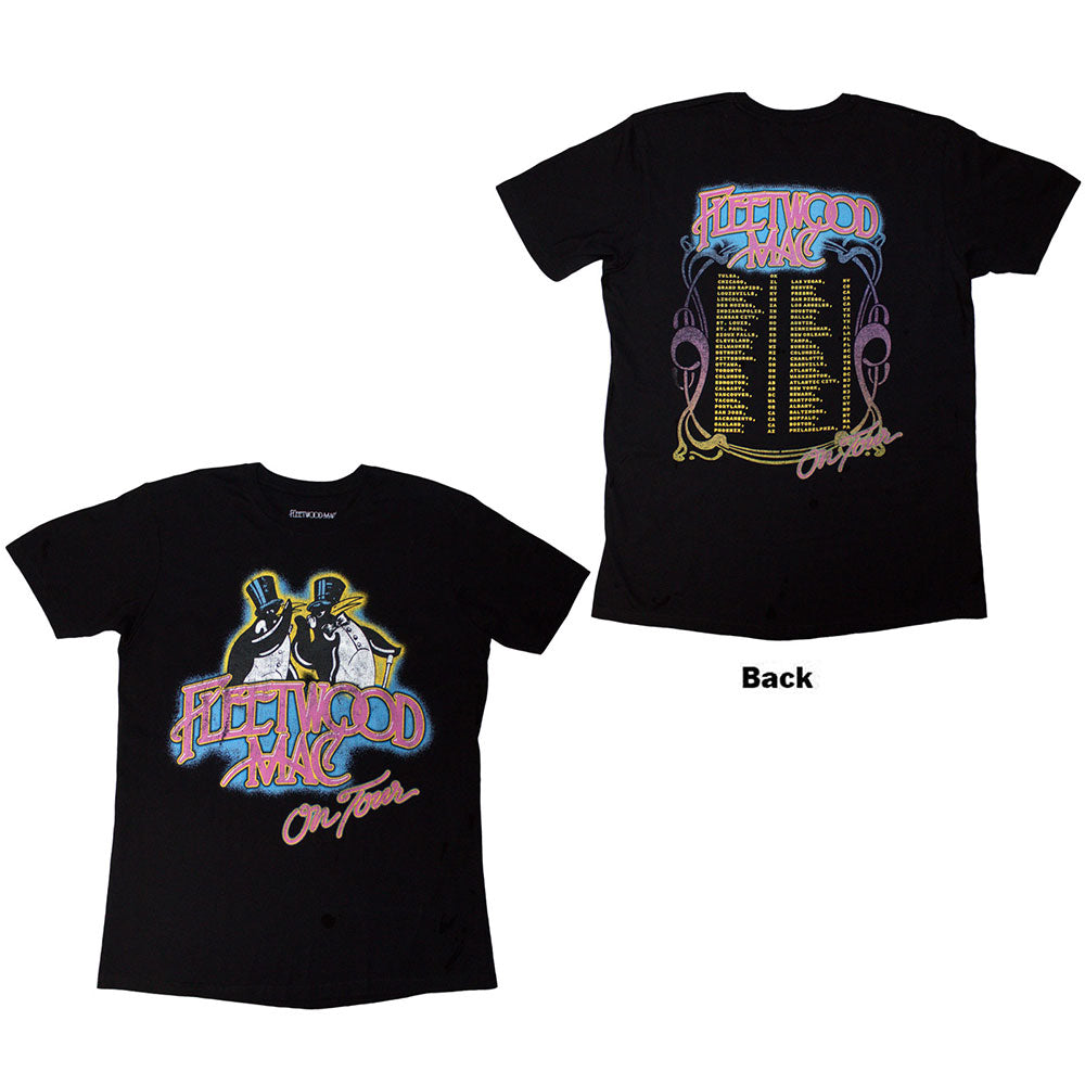 Fleetwood Mac TShirt On Tour Black Back Print OFFICIAL NEW S