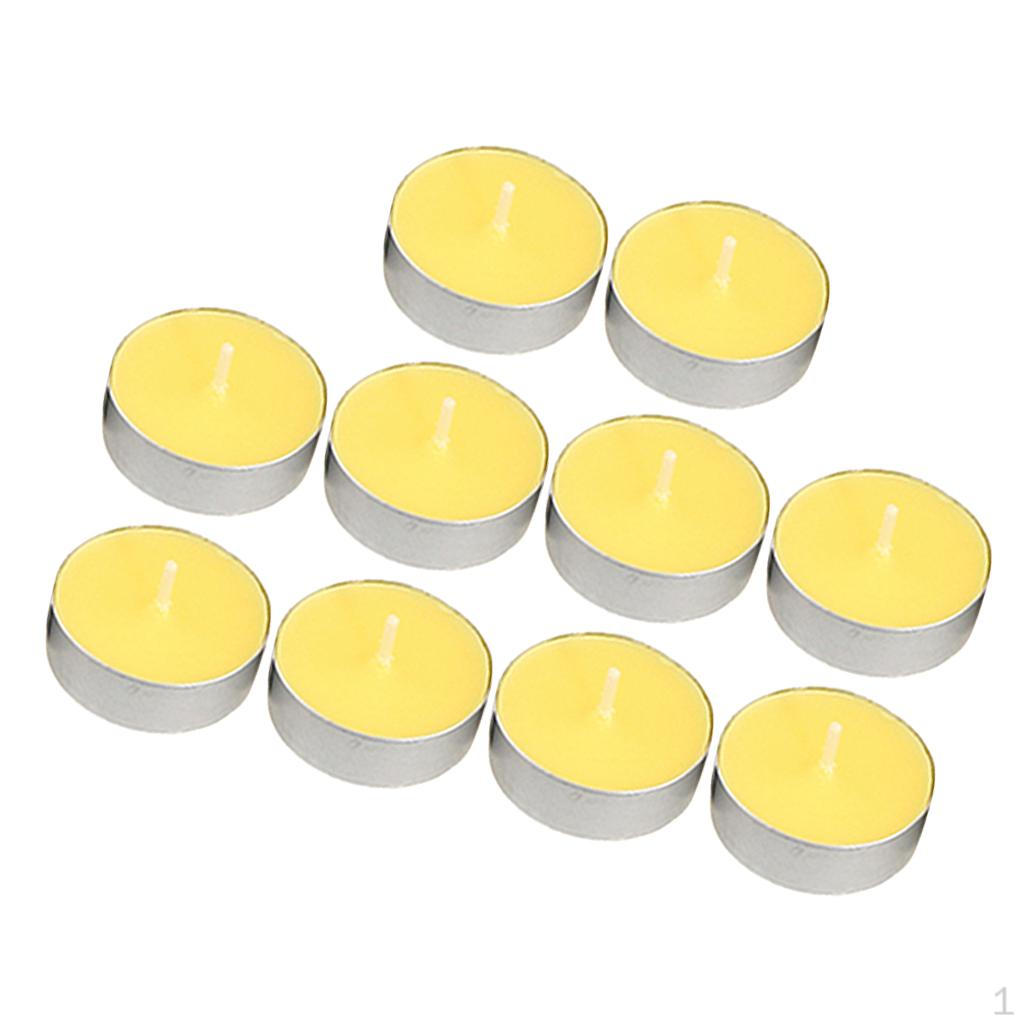 10 Counts Scented / Unscented Wax Tea Lights Small Candles Night Light