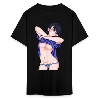 Manga Anime Waifu Ragazza sexy giapponese Ahegao Cosplay Hentai Ecchi Maglietta