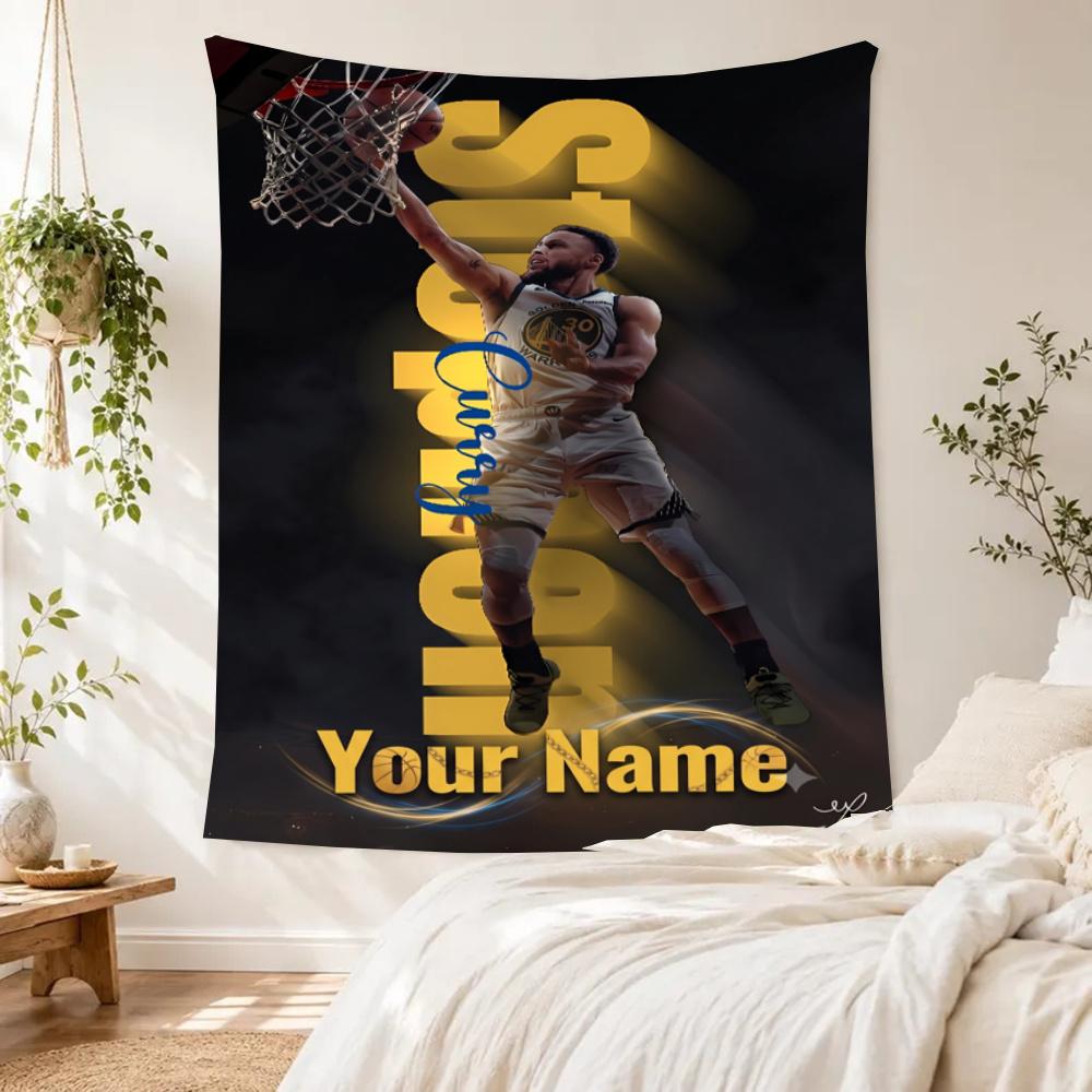 Golden State Warriors Poster Retro Tapestry Nordic Minimal Made For Balcony Reading Corner Dorm Wall Four Seasons Gallery Wall