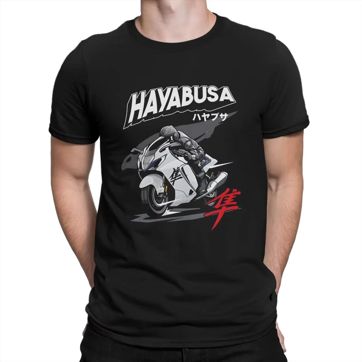 

Крутая мужская футболка Hayabusa Vintage Tees с коротким рукавом и круглым вырезом, хлопковая футболка с коротким рукавом, мотоциклетная футболка, футболки оверсайз S