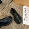 Black British style small leather shoes women's autumn 2025 new Japanese jk versatile thick-soled thick-heeled non-slip loafers