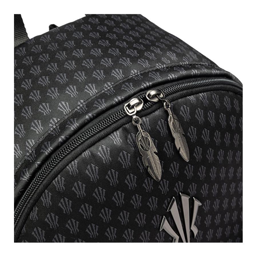 Anta Kyrie Series Casual Versatile College Style Fabric Backpack Unisex Backpack Basic-Black 192521154-1