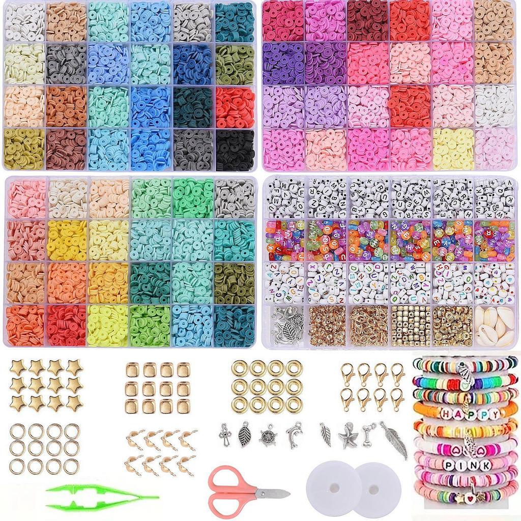 DIY Jewelry Bead Bracelet Kit: Educational Toy Set for Kids with Handmade Gift Box