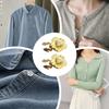 Rhinestone Pearl Flower Button Covers DIY Accessories Alloy Flower Cufflinksble Handwoven Golden Base Rhinestone Button Cover