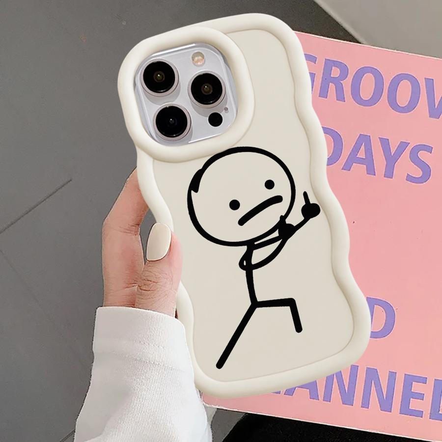 Soft Phone Cover Case for iPhone 12 13 11 8 XR 14 17 Air 16 Pro Max 15 Plus Cartoon Matchman
