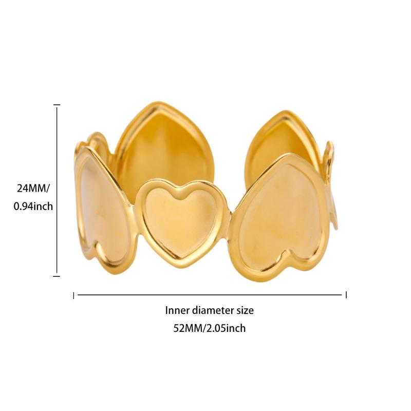 Fashion Wind Flower Love Stainless Steel Bracelet Women's K Gold Plated Geometric Women's Bracelet Jewelry Hot Sale