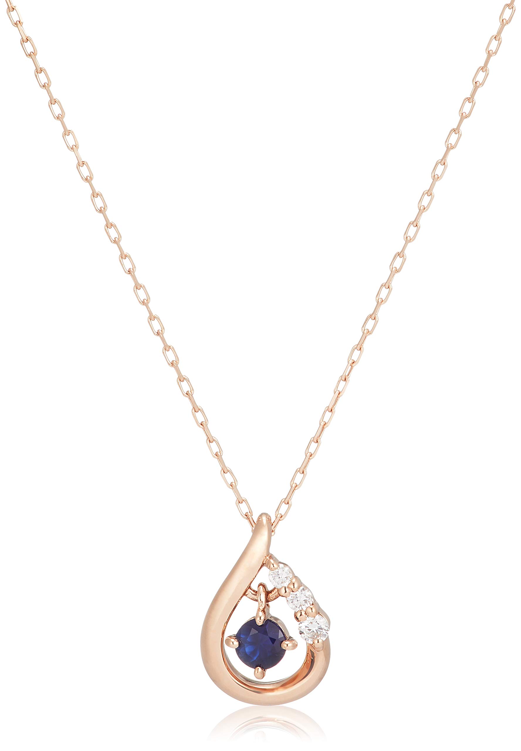 

Кольє Canal Yondo K18 з рожевого золота з каменем, що нагадує про день народження у вересні, 151631223109 4℃ (Морський канал)