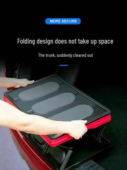 Foldable Car Trunk Organizer - Vehicle Mounted Storage and Decoration Box