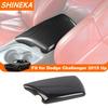 SHINEKA ABS Carbon Fiber Armrest Box Panel Decoration Cover for Dodge Challenger 2015 Up Car Interior Accessories