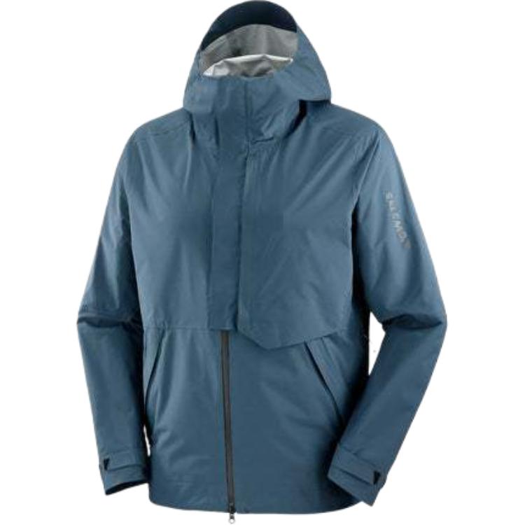 SALOMON Outerpath Pro 2.5L Minimalist Letter Comfortable Breathable Waterproof Windproof Softshell Casual Hooded Running Jacket Men Jacket LC2309700