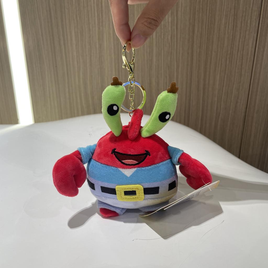 Oryginalny SpongeBob Kanciastoporty Patrick Gwiezdny Skalmar Eugene H. Krab Gąbka Pluszowa Zabawka Brelok Lalka Prezent Urodzinowy Bożonarodzeniowy
