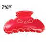High Elasticity Spring Hair Claw, Translucent Jelly Texture Shark Hair Clip, Pumpkin-Bat Halloween Design Back Head Hair Claw for Daily Wear