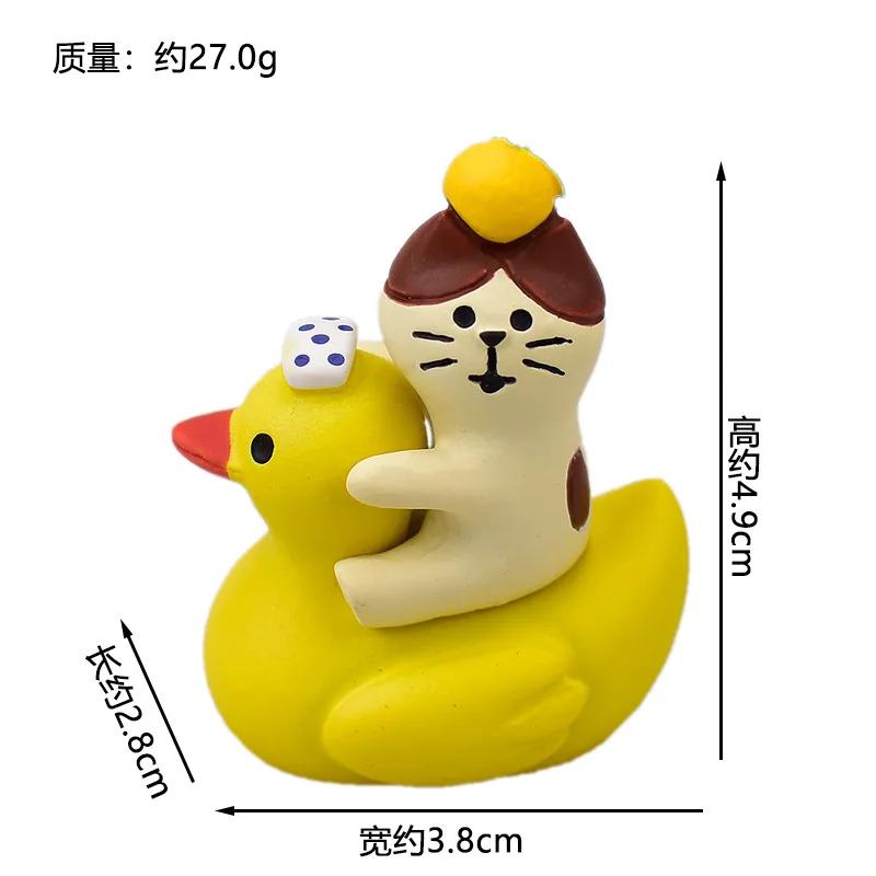 Японские продукты Zakka Серия Счастливый Мандарин Украшение для аквариума Украшения для ванной Комнатные изделия из смолы Игрушки Коллекционные подарки