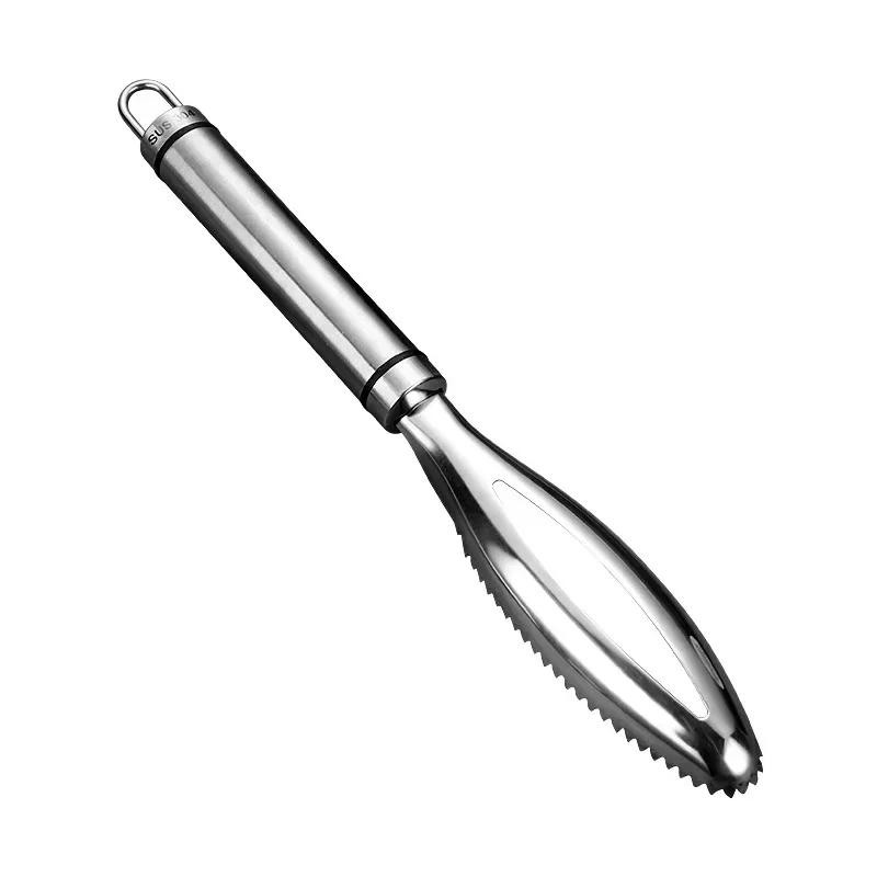 

Высококачественный Двухрядный Зубчатый Планер из Нержавеющей Стали в Форме Рыбьей Чешуи для Ручной Чистки Рыбной Чешуи. Аксессуары для кухни